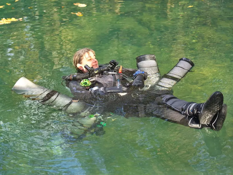 Mischgastauchen CCR-Technical Cave Lot Frankreich